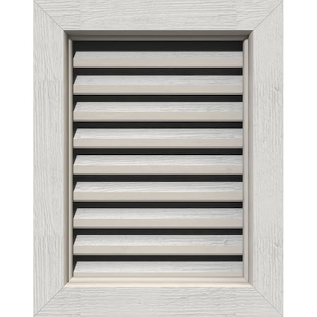 Vertical Gable Vent, Functional, Western Red Cedar Gable Vent W/ Brick Mould Face Frame, 14W X 30H